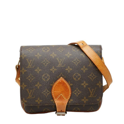 Louis Vuitton Monogram Cartesier MM Crossbody Shoulder Bag Brown PVC