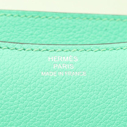 Hermes Shoulder Bag Constance 3 Mini Verso Veil Comic Fizz Leather Green — view 4