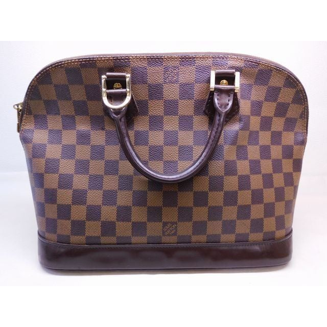 Louis Vuitton Fl0094 Alma Damier Ebene Handbag Brownish — view 2