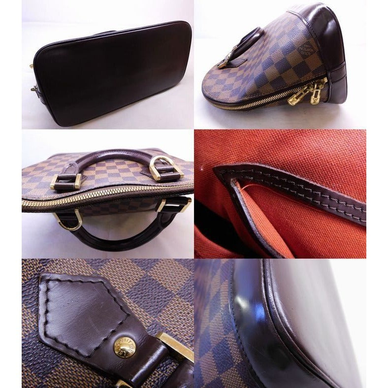 Louis Vuitton Fl0094 Alma Damier Ebene Handbag Brownish — view 4