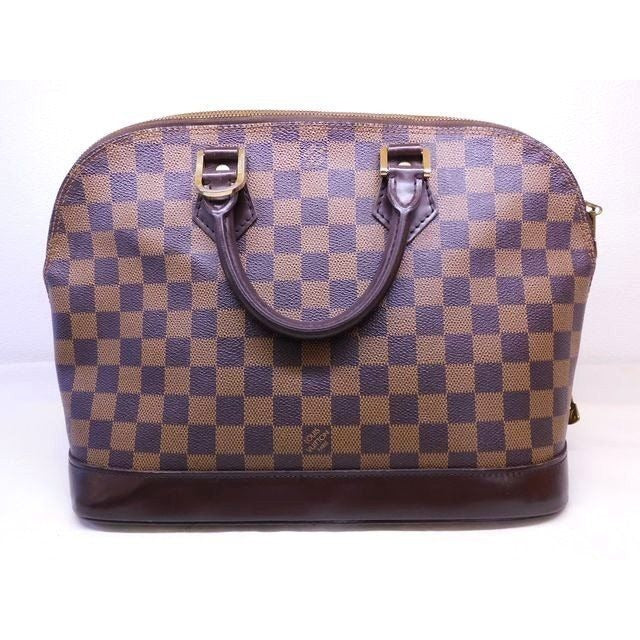 Louis Vuitton Fl0094 Alma Damier Ebene Handbag Brownish
