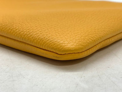 1573 Gucci Clutch Bag 376858 Yellow Fringe Bamboo Preowned Second Bag