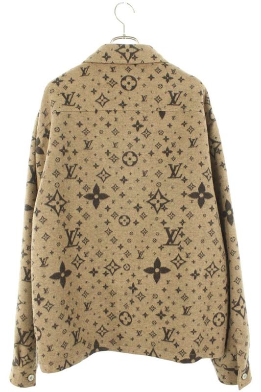 Louis Vuitton 25SS Rm251mj FRW Hsb39w Monogram Wool Overshirt Blouson Men 58