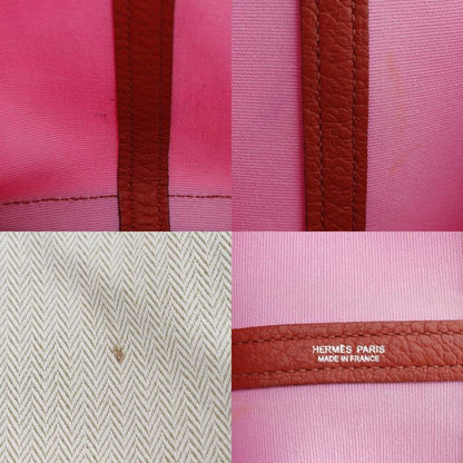 Hermes Garden Party PM Toile Officier Pink/red Y Ladies Tote Bag