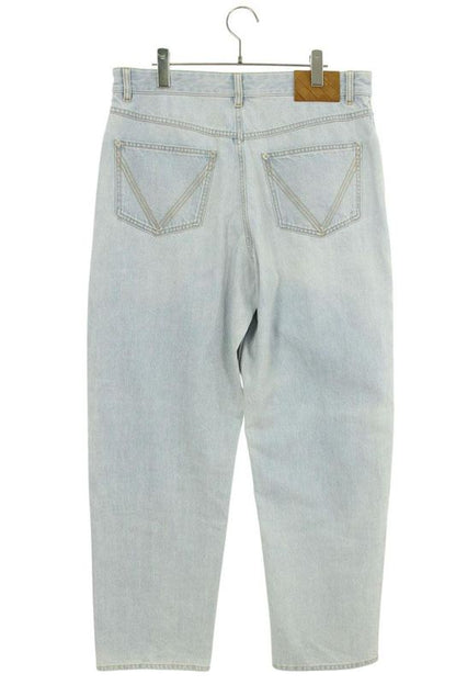 Bottega Veneta 813512 V4zr0 Extra Bleached Wide Leg Denim Pants Men's 48