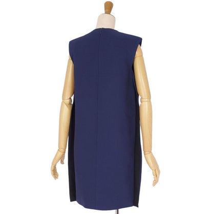 Celine Dress Phoebe Period Sleeveless Zip Up Top Women's 36 (S Equivalent) Navy