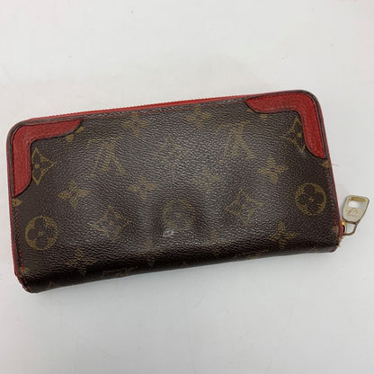 Louis Vuitton Monogram Zippy Wallet Retiro M61854 Series (Red) Round Zipper
