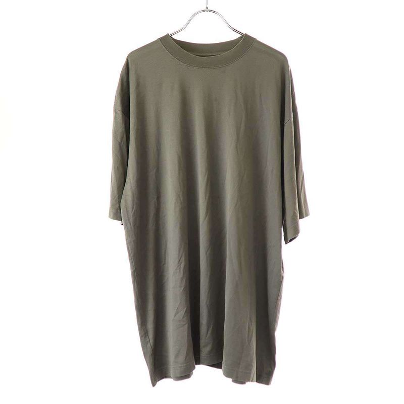 Balenciaga 23ss Care Label Medium Fit T-Shirt 724514 Tnvl9 Khaki M