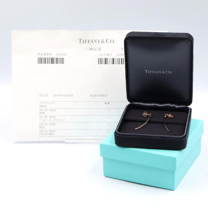 Tiffany & Co. Earrings T Wire Bar 18K Pink Gold — view 6