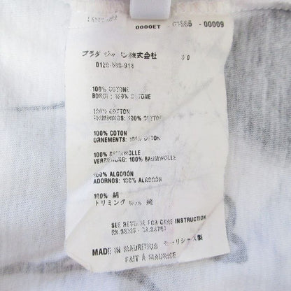 Good Prada Adam Neate Graphic Print Short Sleeve T-Shirt Cut and Sewn S White