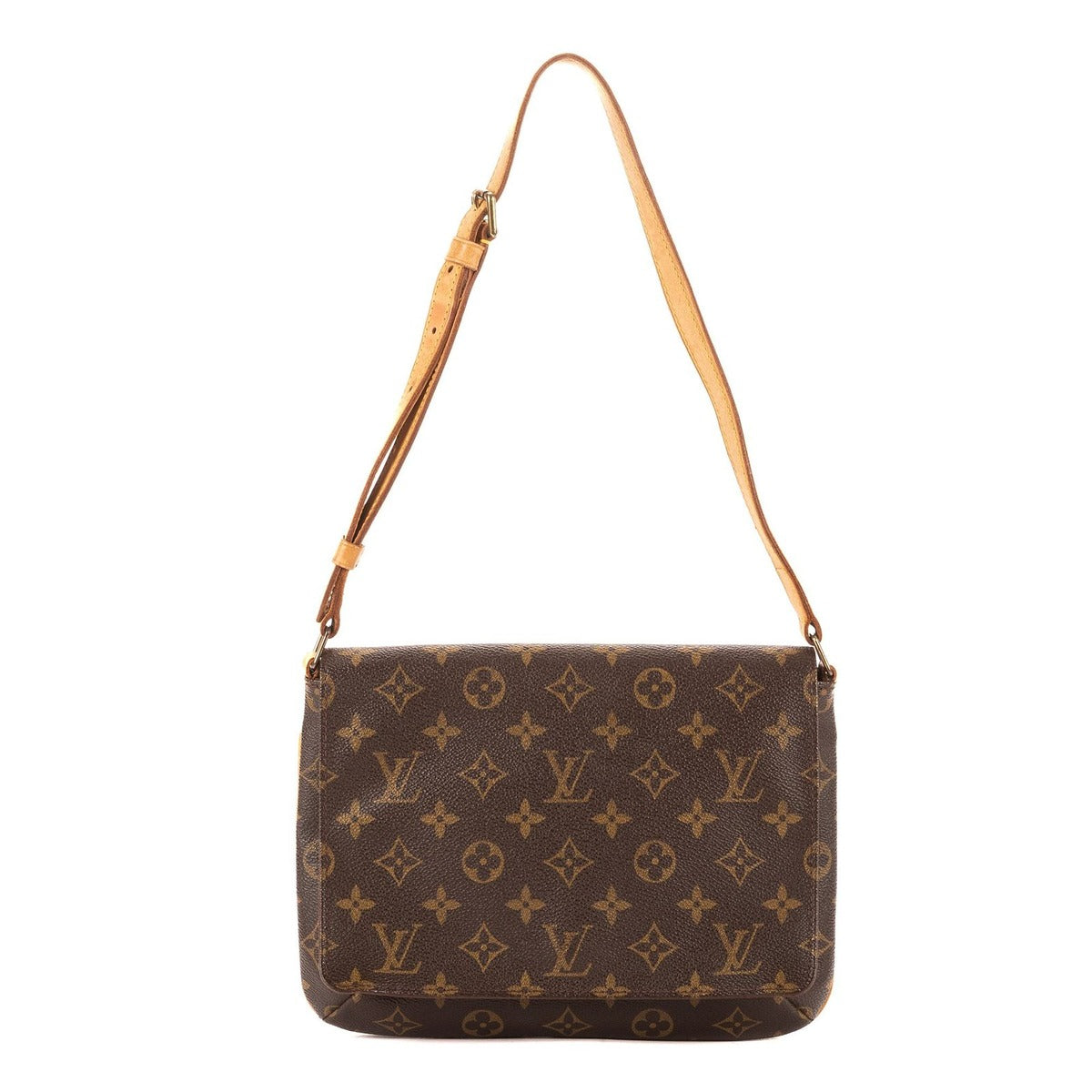 Louis Vuitton Musette Tango Brown Monogram Canvas Shoulder Bag