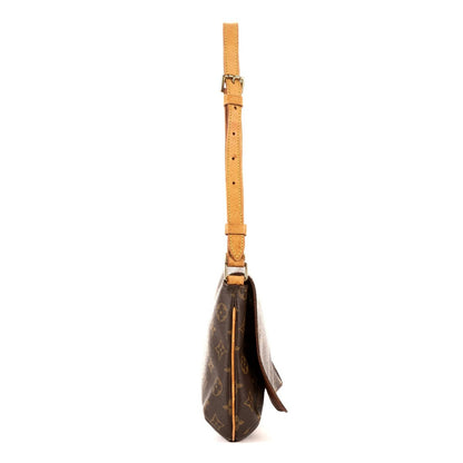 Louis Vuitton Musette Tango Brown Monogram Canvas Shoulder Bag — view 4