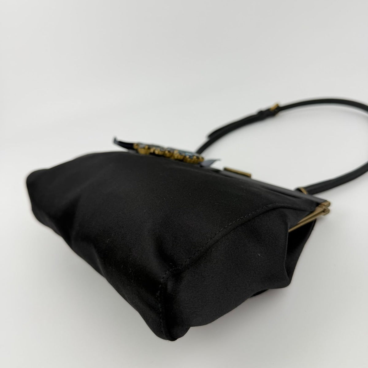 Miu Miu Handbag Black Satin Vintage — view 11