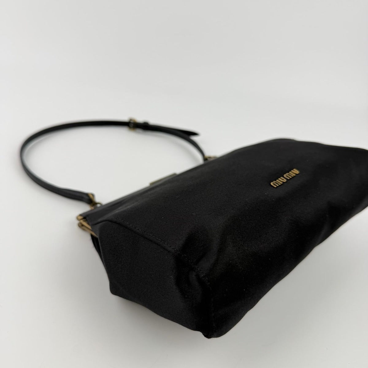 Miu Miu Handbag Black Satin Vintage — view 12