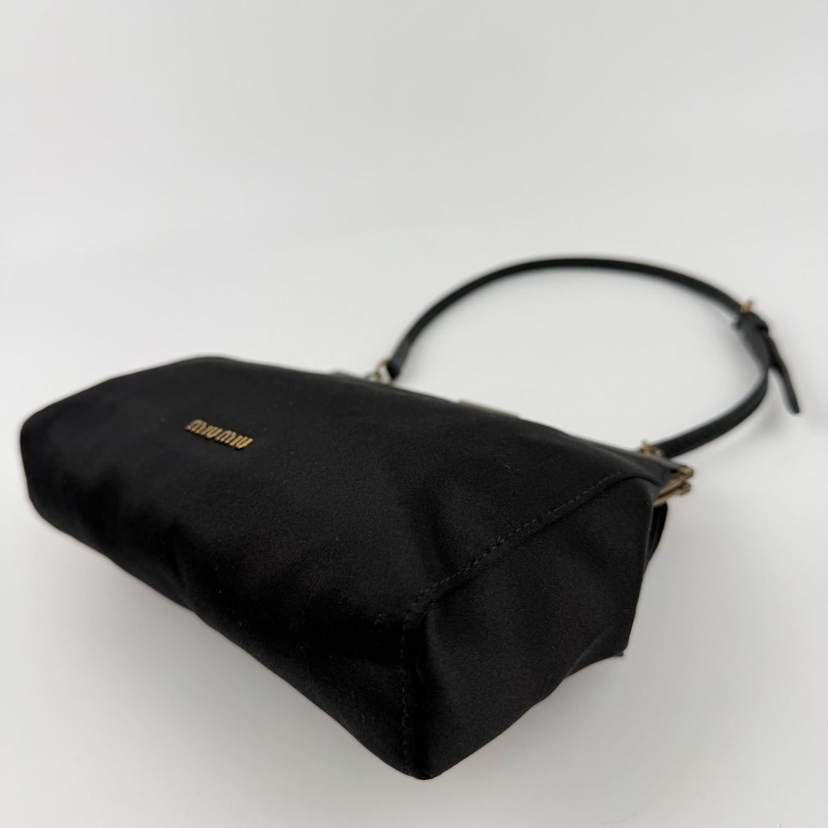 Miu Miu Handbag Black Satin Vintage — view 13