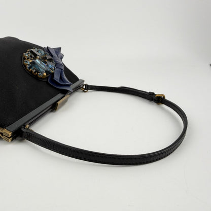 Miu Miu Handbag Black Satin Vintage — view 16