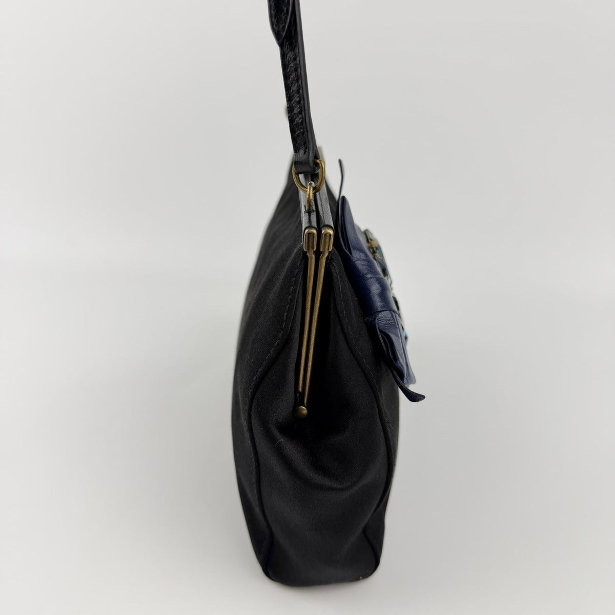Miu Miu Handbag Black Satin Vintage — view 7