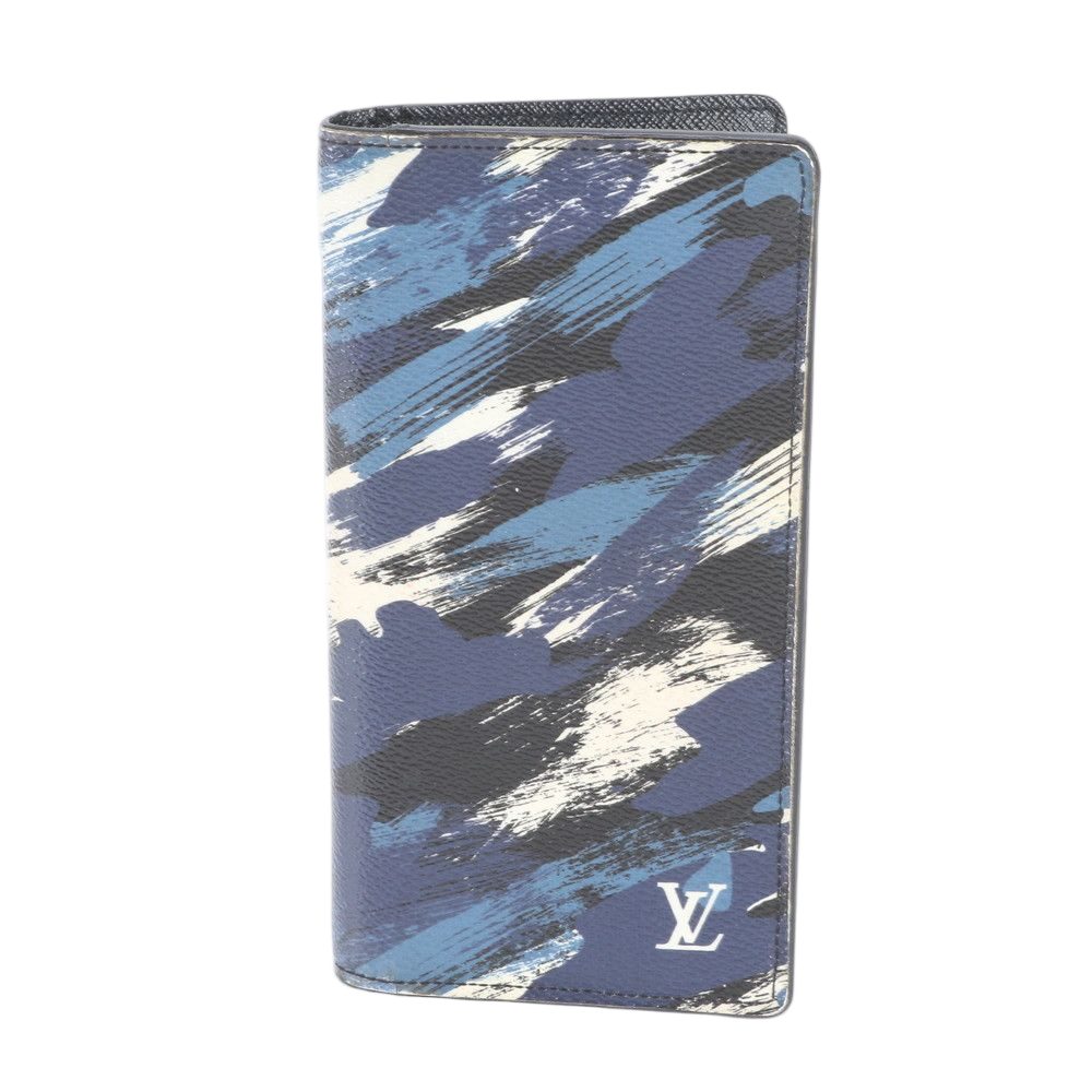 Louis Vuitton Portefeuille Brazza Camouflage Leather Wallet Bifold