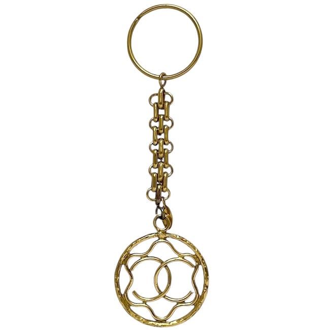 Chanel Key Holder Gold Coco Mark Excellent Condition GP Preowned Chanel