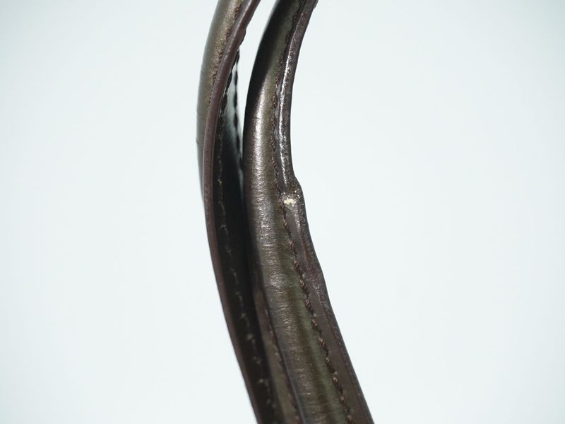 Authentic Loewe Leather Handbag Brown Bag Pre-owned [follow-up Discount