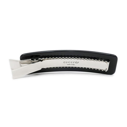 Gucci Adidas Collaboration Hair Clip Black Silver Color With Star