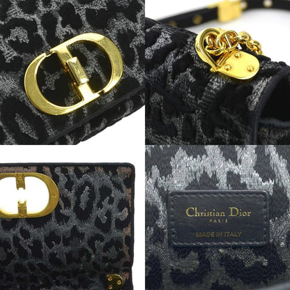 Christian DIOR Shoulder Bag Leopard Caro