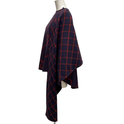 Gucci Poncho Size 36 S Women - 569213 Zabxv Purple And Red Cape/gg Pattern/check