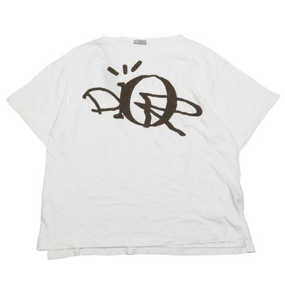 Unused 22aw Dior X Travis Scott Cactus Jack Travis Scott T-Shirt Logo Print Cut