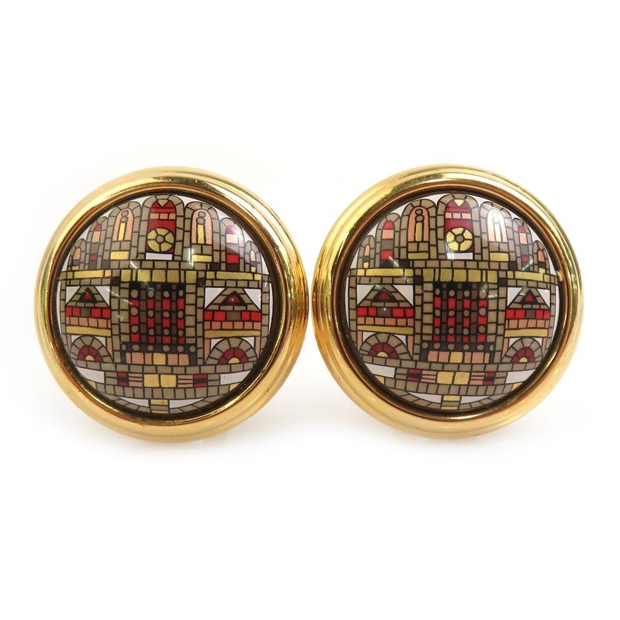 Hermes Earrings Gold