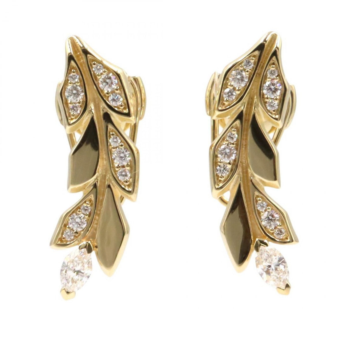 Tiffany & Co Earrings Van Climber Diamond 18K