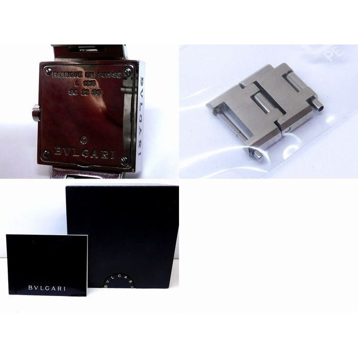 Bvlgari Watch Quartz Dos Rad Stainless Steel Square — view 3