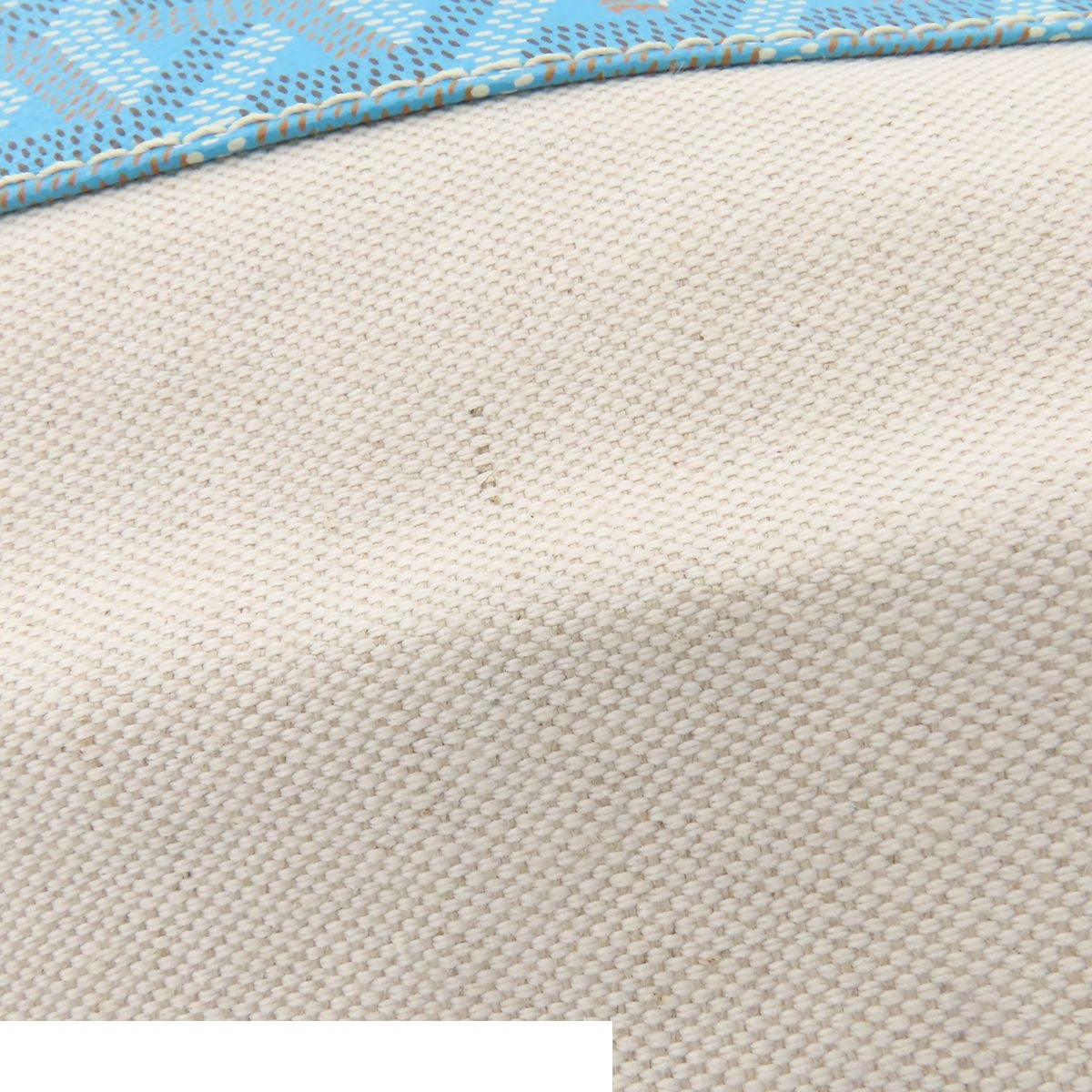 Goyard Berara Turquoise Brown Canvas Leather Reversible Tote Bag — view 8