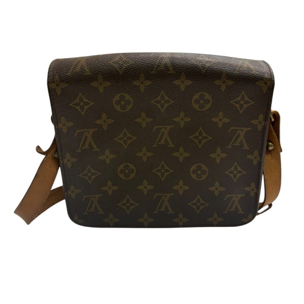 Louis Vuitton Monogram Brown Gold Leather Shoulder Bag — view 2