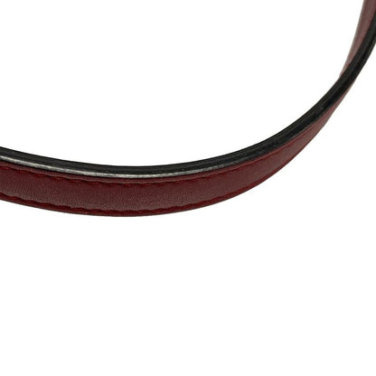 Dior/christian Dior Handbag Saddle Bag Red Leather