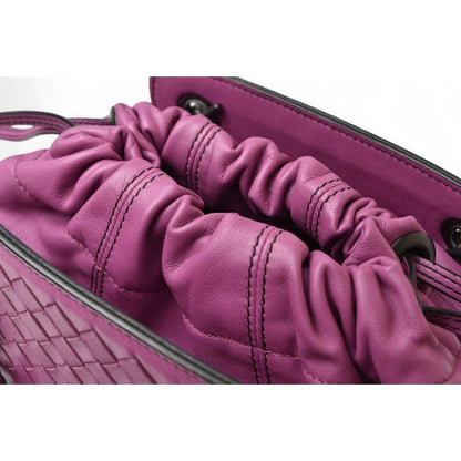 Bottega Veneta Shoulder Bag 2-Way Drawstring Purple — view 10
