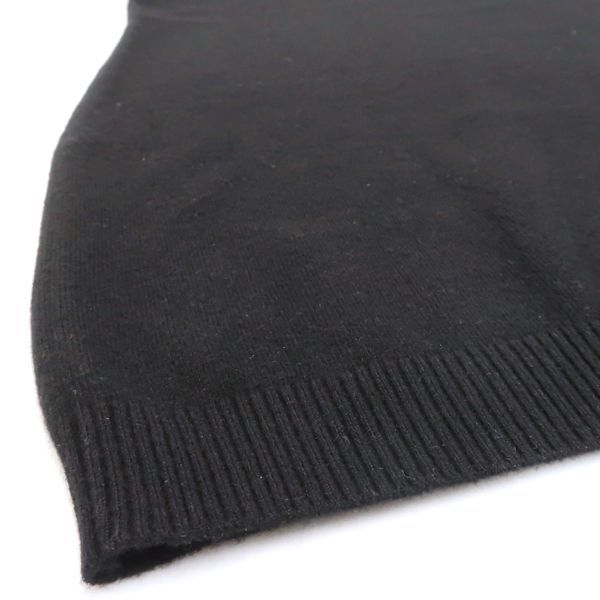 Chanel Knit Dress P46849 Cashmere Blend #38 Mini Length Black Chanel