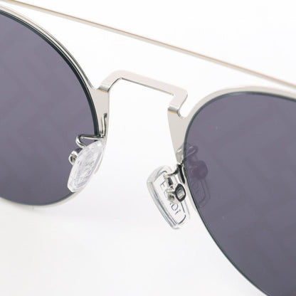 Fendi Sunglasses FF Pattern Silver Brown — view 6