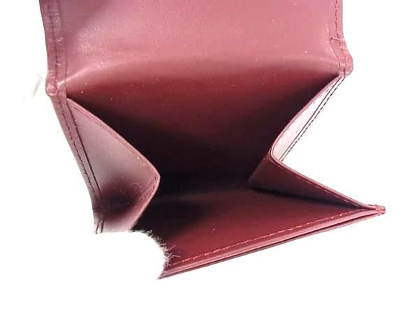 Cartier Must Line Leather Coin Case Coin Purse Men's Ladies Bordeaux