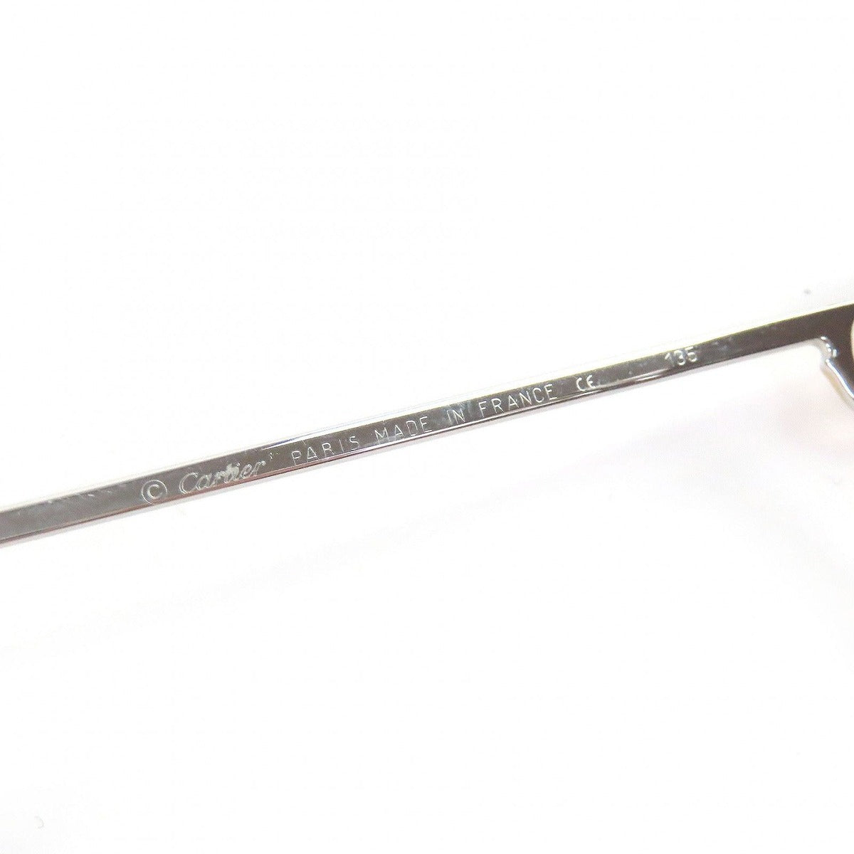 Cartier Vintage Trinity Two Bridge Sunglasses Eyewear Silver Gold Borde — view 9