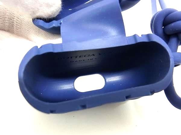 Bottega Veneta Intrecciato Rubber Airpods Case Airpods Case Navy