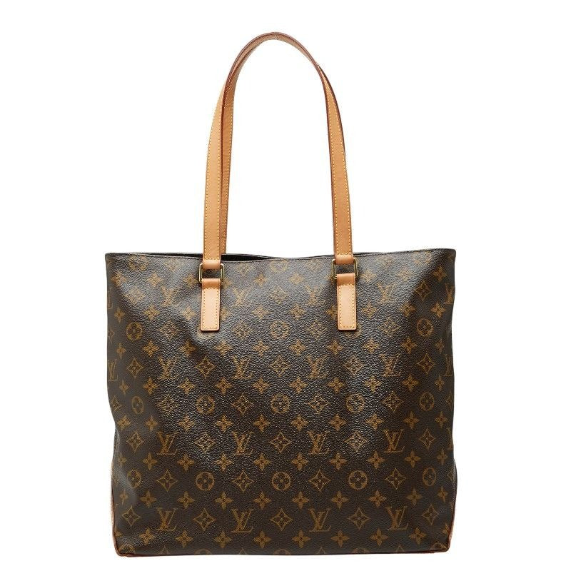 Louis Vuitton Monogram Cabas Mezzo Shoulder Bag Tote Brown