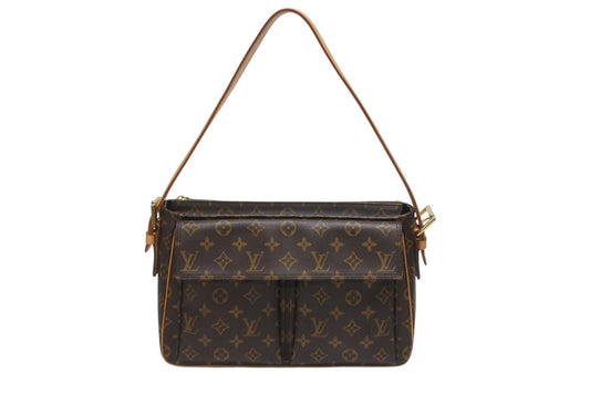 Louis Vuitton Viva-Cite GM Bag Monogram Leather Gold