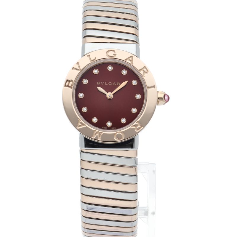 Bvlgari Tubogas 26mm (1.02in) 12p Diamonds Bbl262tc11spg 12 102456 Box Warranty