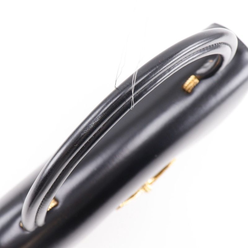 Hermes Vasco Vintage Box Calf Black 0M Ladies Handbag