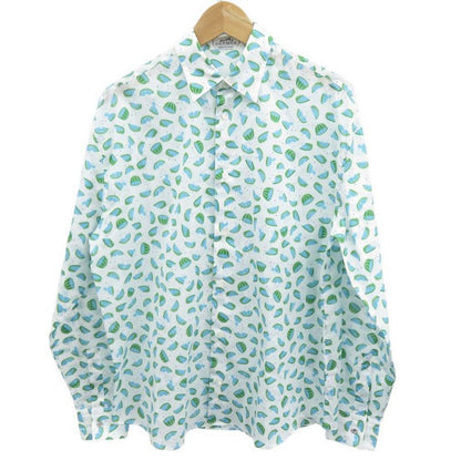 Hermes Watermelon Pattern Size 37 Cotton Multicolor Long Sleeve Shirt 1672