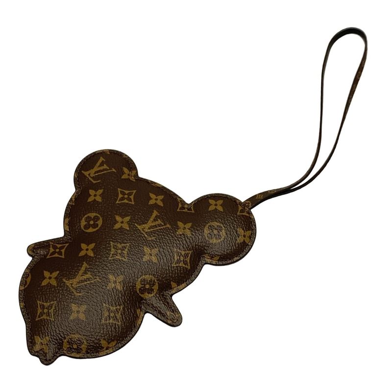 Louis Vuitton Key Holder (charm ) Monogram Panda LV X TM Bag Charm Super Flat