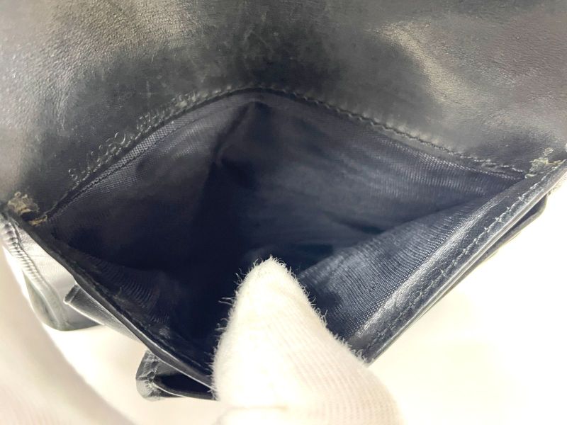 Celine Old Celine Vintage C Macadam Allover Jacquard And Leather Trifold Wallet