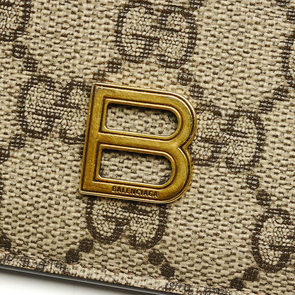 Gucci X Balenciaga Gucci X Balenciaga Zip Card Case 681701 GG Supreme Coin