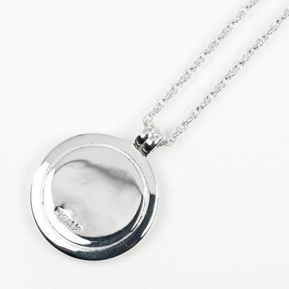 Tiffany & Co T&C Coin Silver 925 X 18K Yellow Gold Ladies 14.3g Necklace