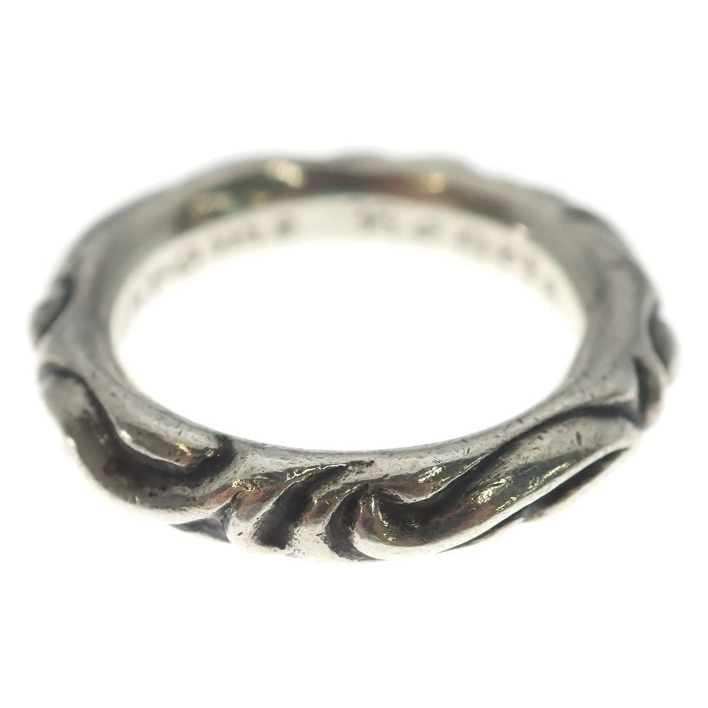 Chrome Hearts Scrl Band Scroll Ring Silver